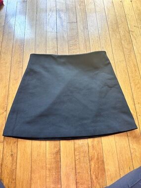 Zara Black A-Line Mini Skirt